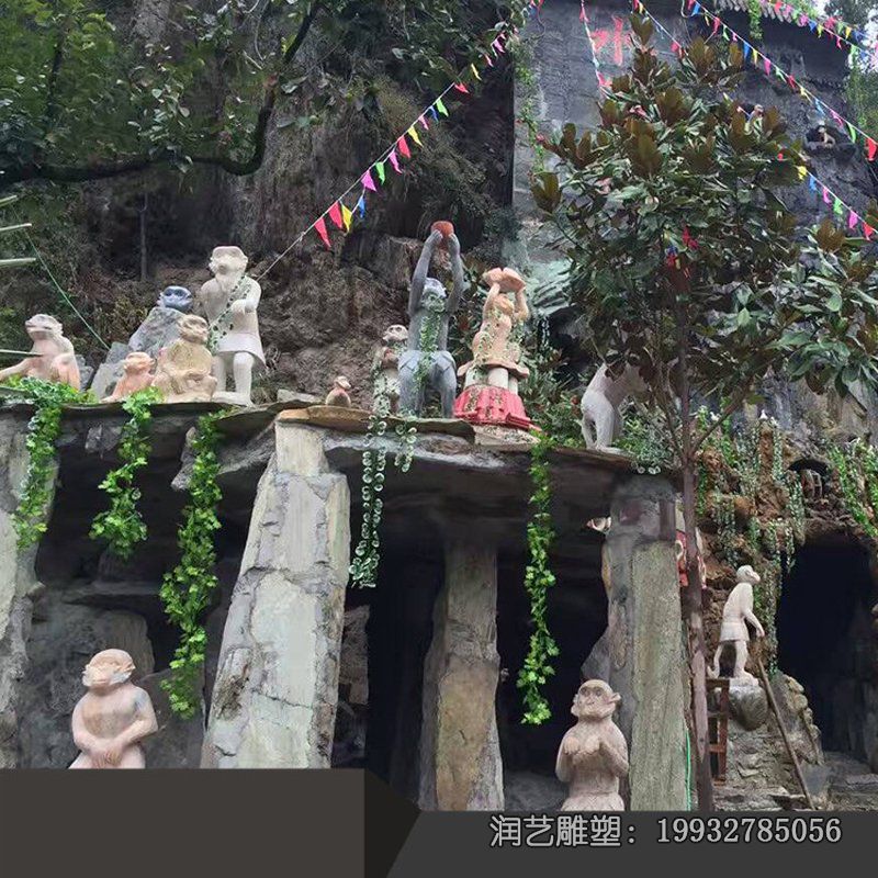 小区猴子动物石雕 小区猴子动物石雕