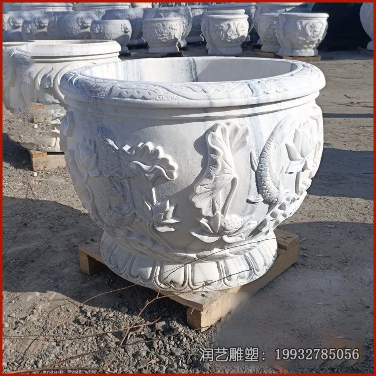 景区水缸景观石雕 景区水缸景观石雕