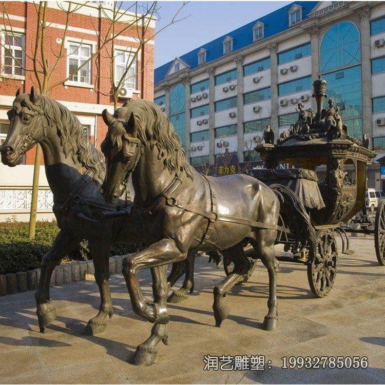 商场马车铜雕 商场马车铜雕
