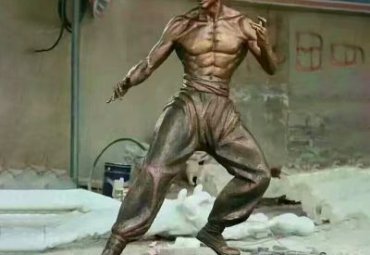 企业李小龙人物铜雕