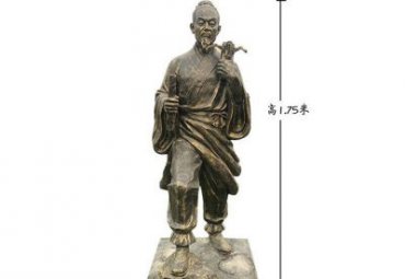 广场鲁班铜雕