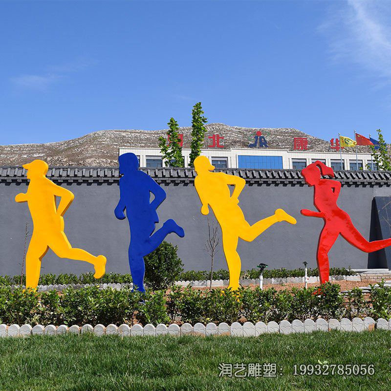 景区不锈钢跑步人物雕塑 景区不锈钢跑步人物雕塑