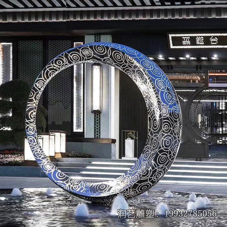 商场不锈钢月亮雕塑 商场不锈钢月亮雕塑