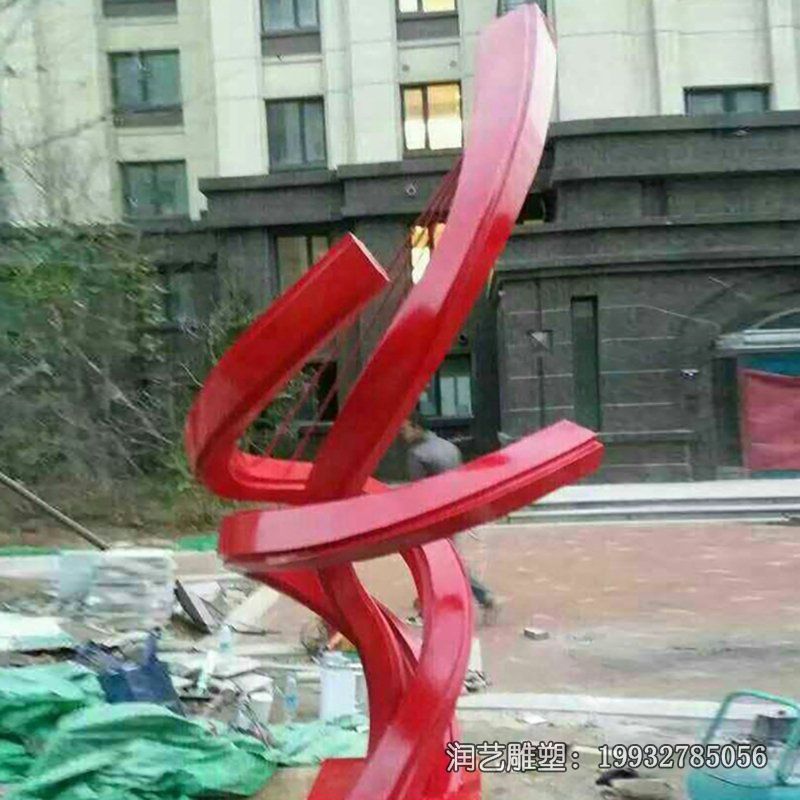 公园不锈钢飘带景观雕塑 公园不锈钢飘带景观雕塑