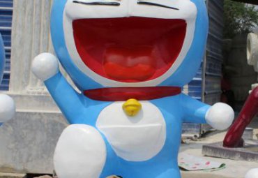 公园玻璃钢哆啦A梦卡通雕塑