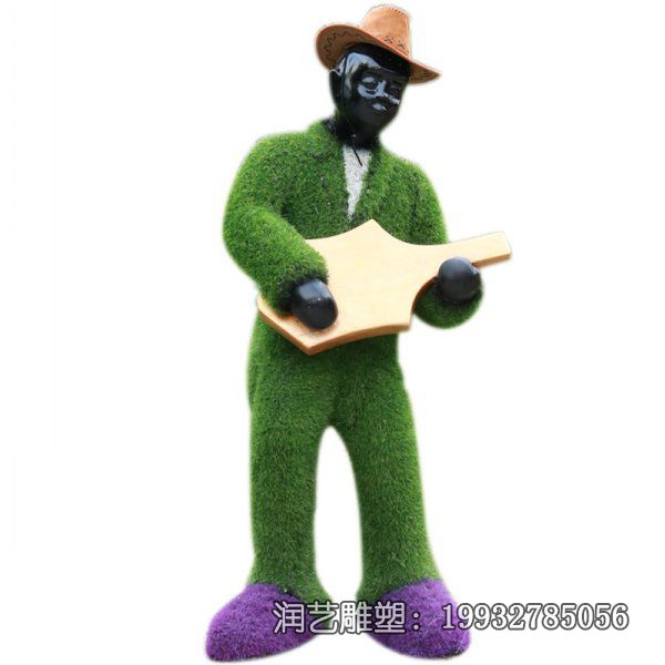 城市玻璃钢音乐人人物雕塑 城市玻璃钢音乐人人物雕塑