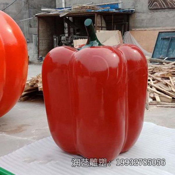 景区玻璃钢青椒景观雕塑 景区玻璃钢青椒景观雕塑