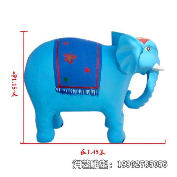 游乐场玻璃钢大象雕塑 游乐场玻璃钢大象雕塑