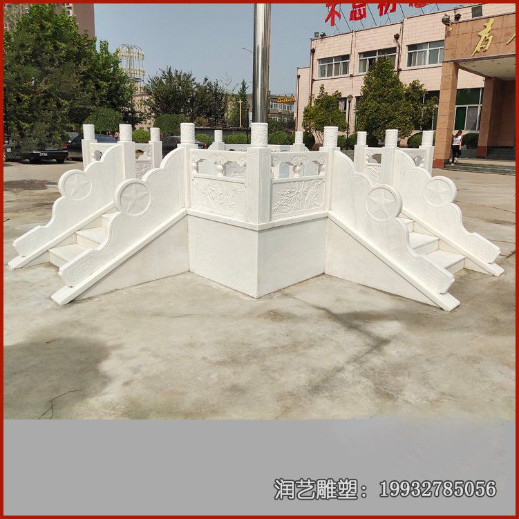 小区升旗台景观石雕 小区升旗台景观石雕