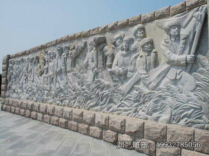 草坪影壁石雕 草坪影壁石雕