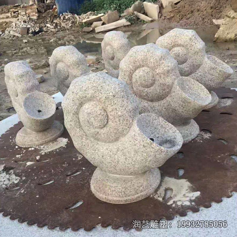 商场海螺景观石雕 商场海螺景观石雕