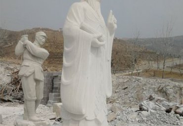 小区老子人物石雕