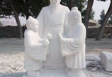 酒店孔融让梨人物石雕