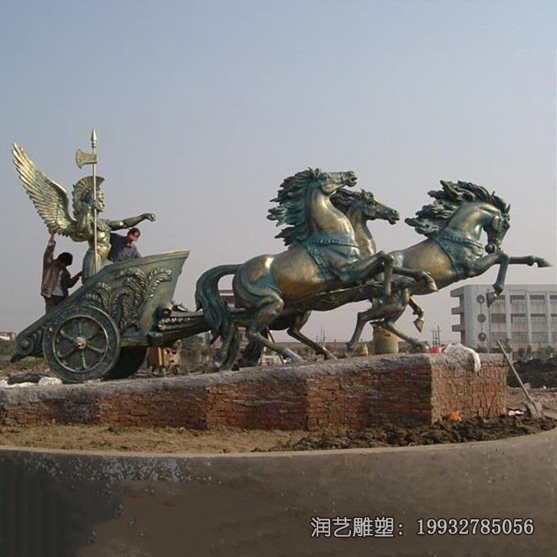 学校阿波罗战车景观铜雕 学校阿波罗战车景观铜雕