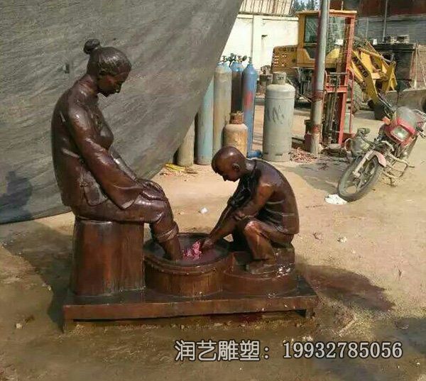 游乐场孝顺铜雕 游乐场孝顺铜雕