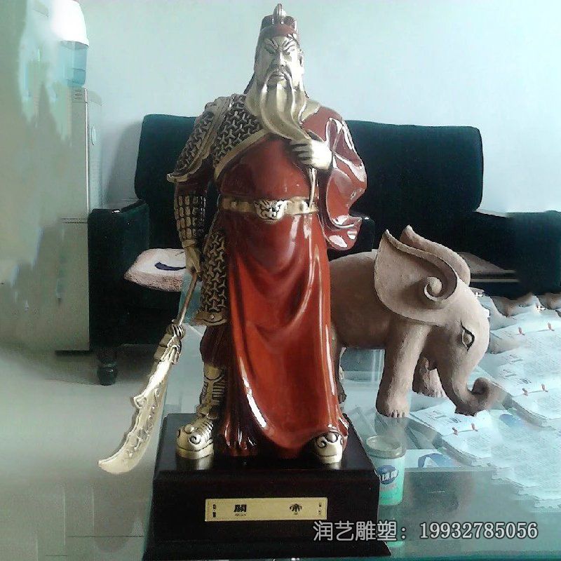 景区关公人物铜雕 景区关公人物铜雕