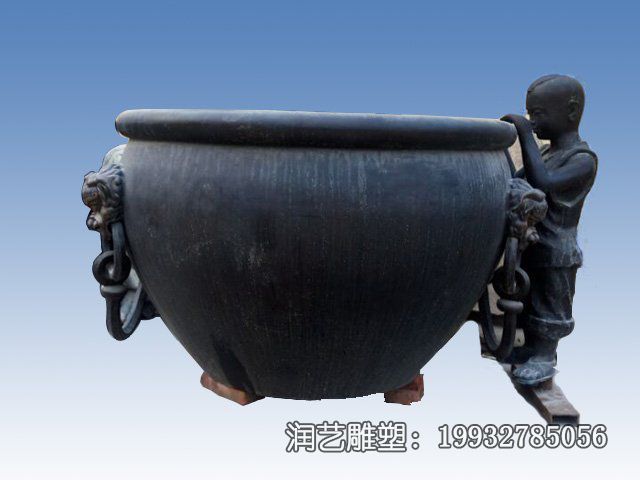 公园水缸景观铜雕 公园水缸景观铜雕