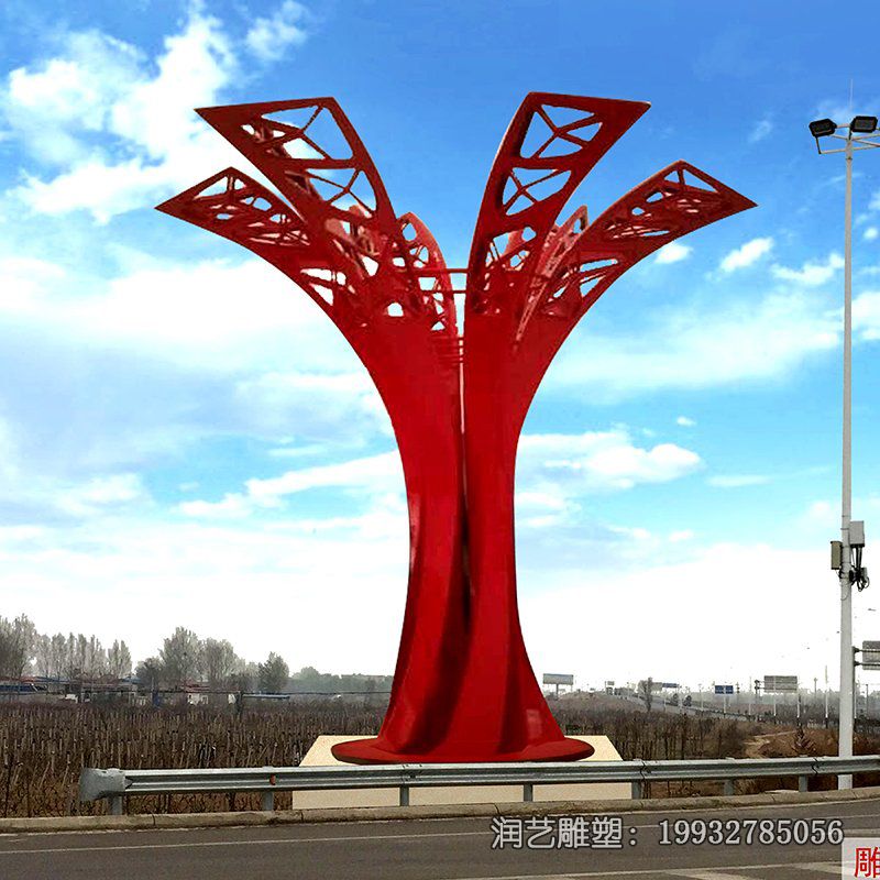 草坪不锈钢标志雕塑 草坪不锈钢标志雕塑