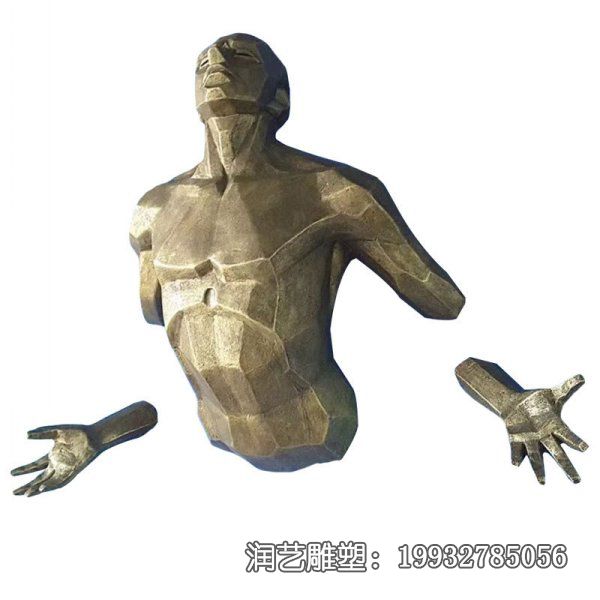 游乐场玻璃钢抽象人物雕塑 游乐场玻璃钢抽象人物雕塑