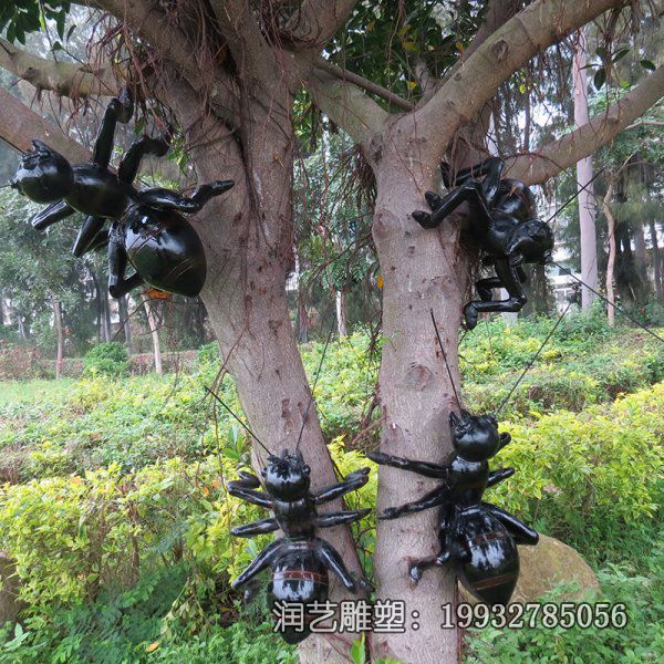 公园玻璃钢蚂蚁动物雕塑 公园玻璃钢蚂蚁动物雕塑