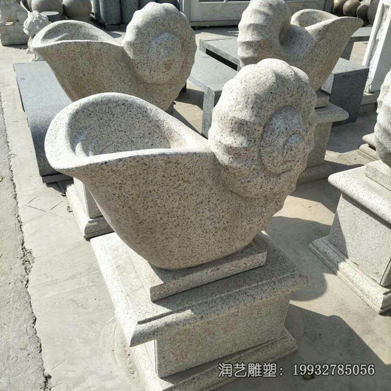 小区海螺景观石雕 小区海螺景观石雕