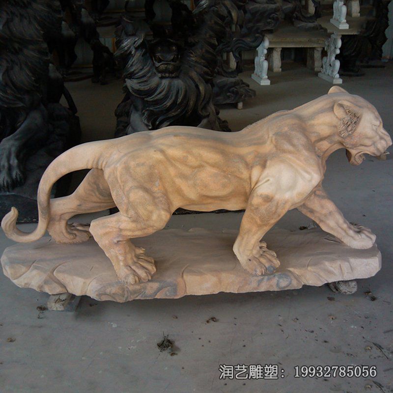 城市老虎动物石雕 城市老虎动物石雕