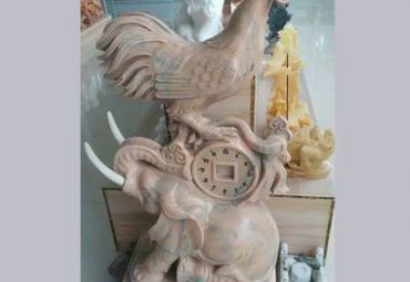 商场鸡动物石雕