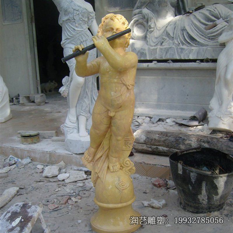 小区天使人物石雕 小区天使人物石雕