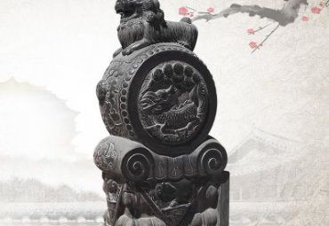 酒店抱鼓石景观石雕