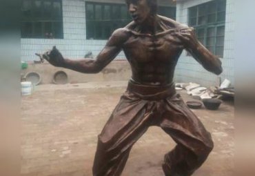城市李小龙人物铜雕