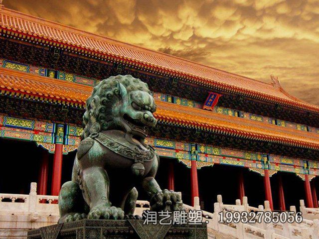 景区狮子动物铜雕 景区狮子动物铜雕