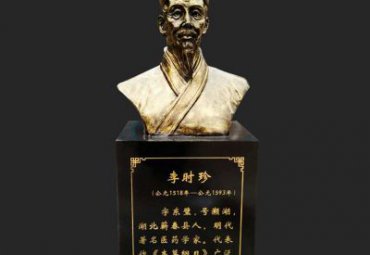 商场李时珍铜雕