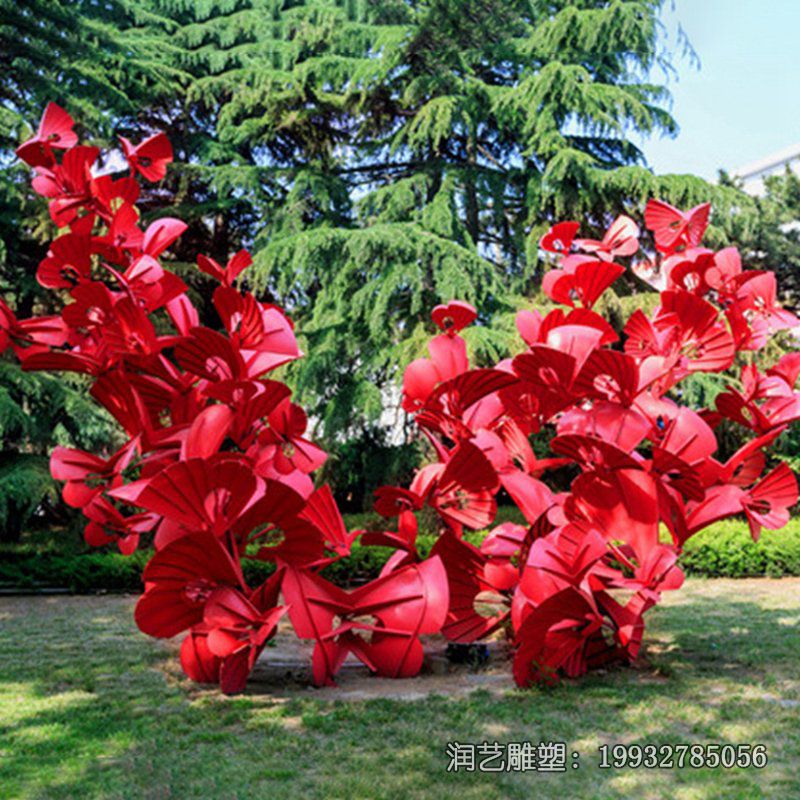 学校不锈钢花景观雕塑 学校不锈钢花景观雕塑