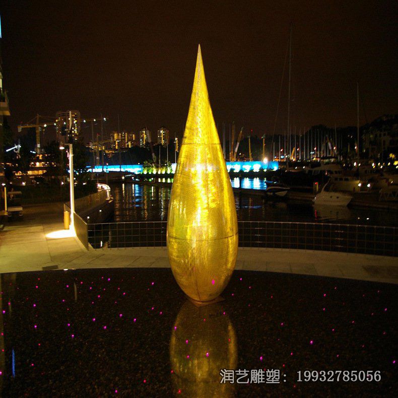 商场不锈钢水滴雕塑 商场不锈钢水滴雕塑