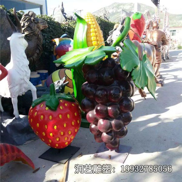 学校玻璃钢葡萄景观雕塑 学校玻璃钢葡萄景观雕塑
