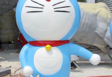学校玻璃钢哆啦A梦卡通雕塑