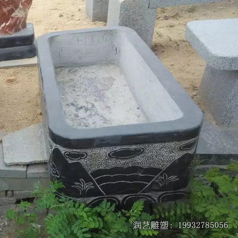 广场鱼缸石雕 广场鱼缸石雕