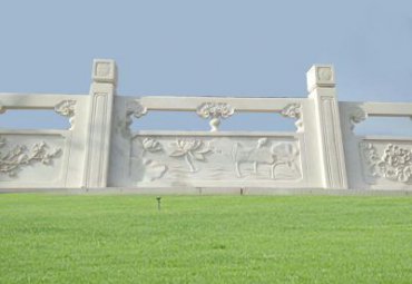 草坪栏板石雕