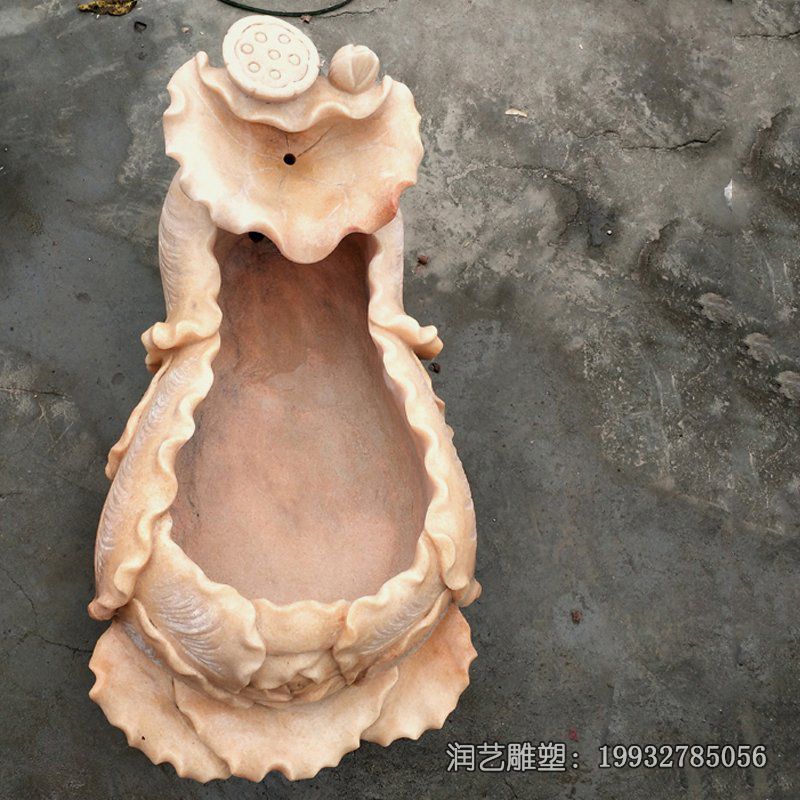草坪流水盆景观石雕 草坪流水盆景观石雕