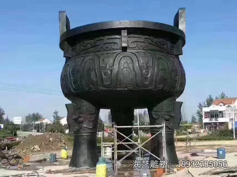 商场鼎景观铜雕 商场鼎景观铜雕