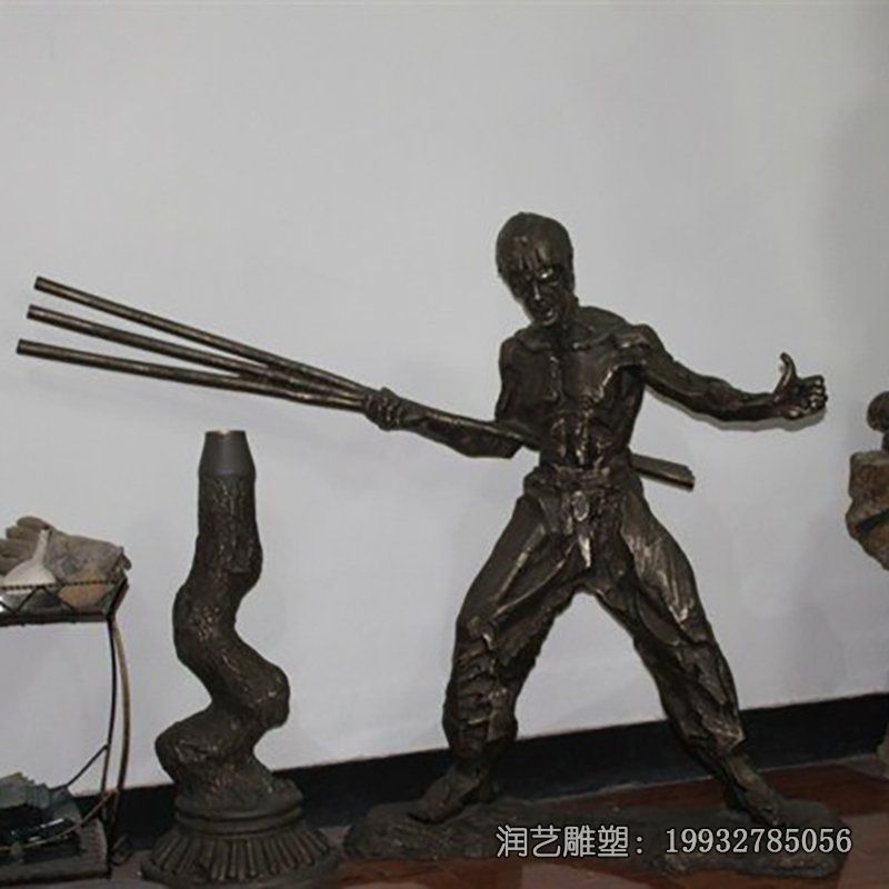 游乐场李小龙铜雕 游乐场李小龙铜雕