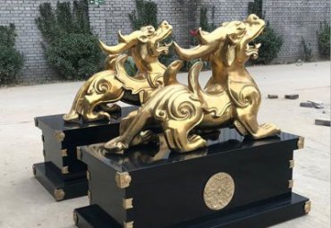 城市貔貅动物铜雕