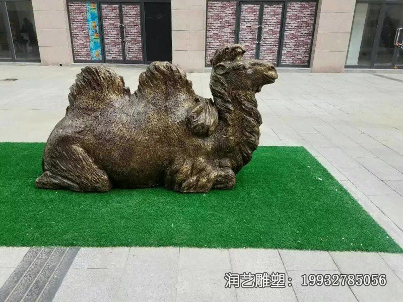 酒店骆驼动物铜雕 酒店骆驼动物铜雕
