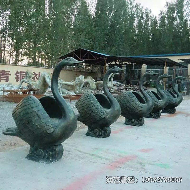 企业天鹅动物铜雕 企业天鹅动物铜雕