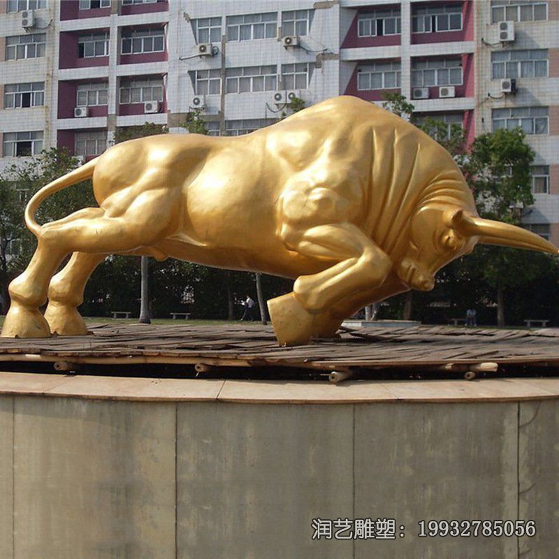 商业街牛动物铜雕 商业街牛动物铜雕
