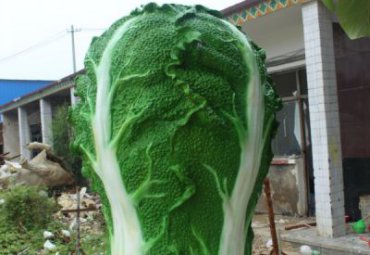 公园玻璃钢白菜景观雕塑