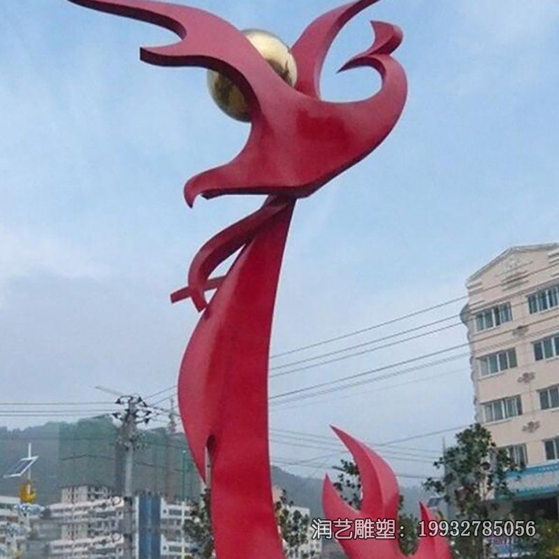 公园不锈钢旗帜雕塑 公园不锈钢旗帜雕塑