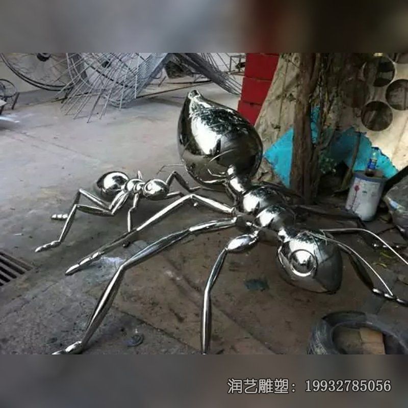 学校不锈钢蚂蚁动物雕塑 学校不锈钢蚂蚁动物雕塑