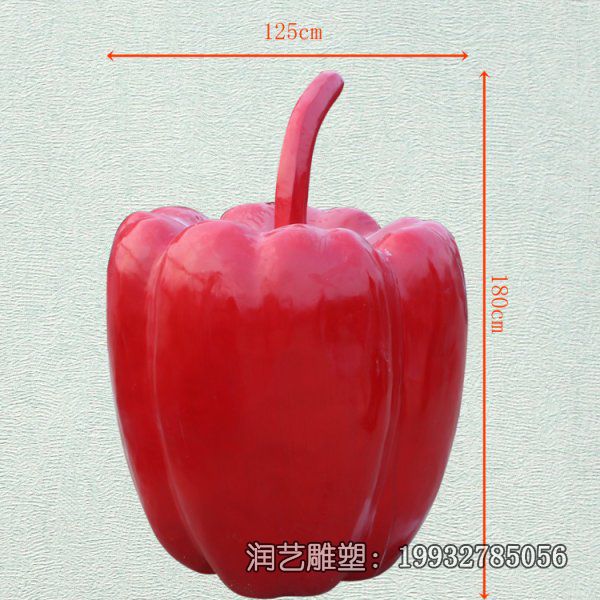 公园玻璃钢辣椒景观雕塑 公园玻璃钢辣椒景观雕塑