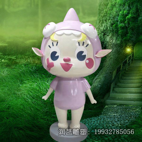 广场玻璃钢精灵卡通雕塑 广场玻璃钢精灵卡通雕塑